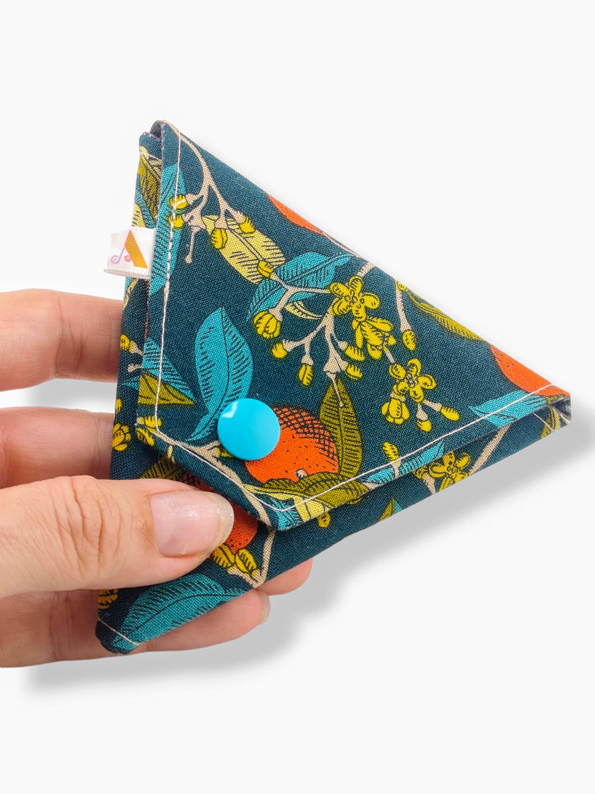 Monedero triangular naranjas