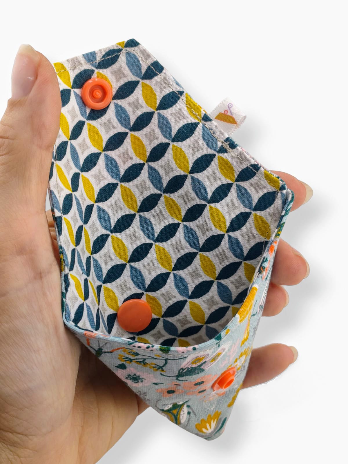 Monedero triangular mariposas