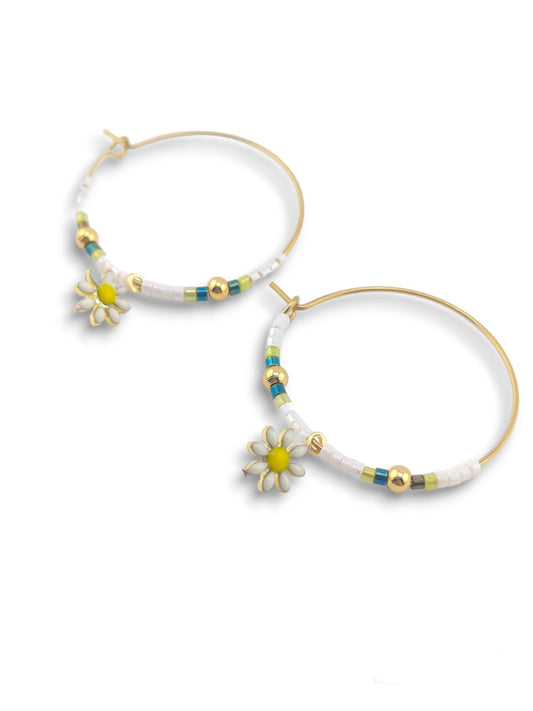 Pendientes miyuki margarita