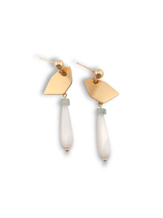 Pendientes gotas de nácar