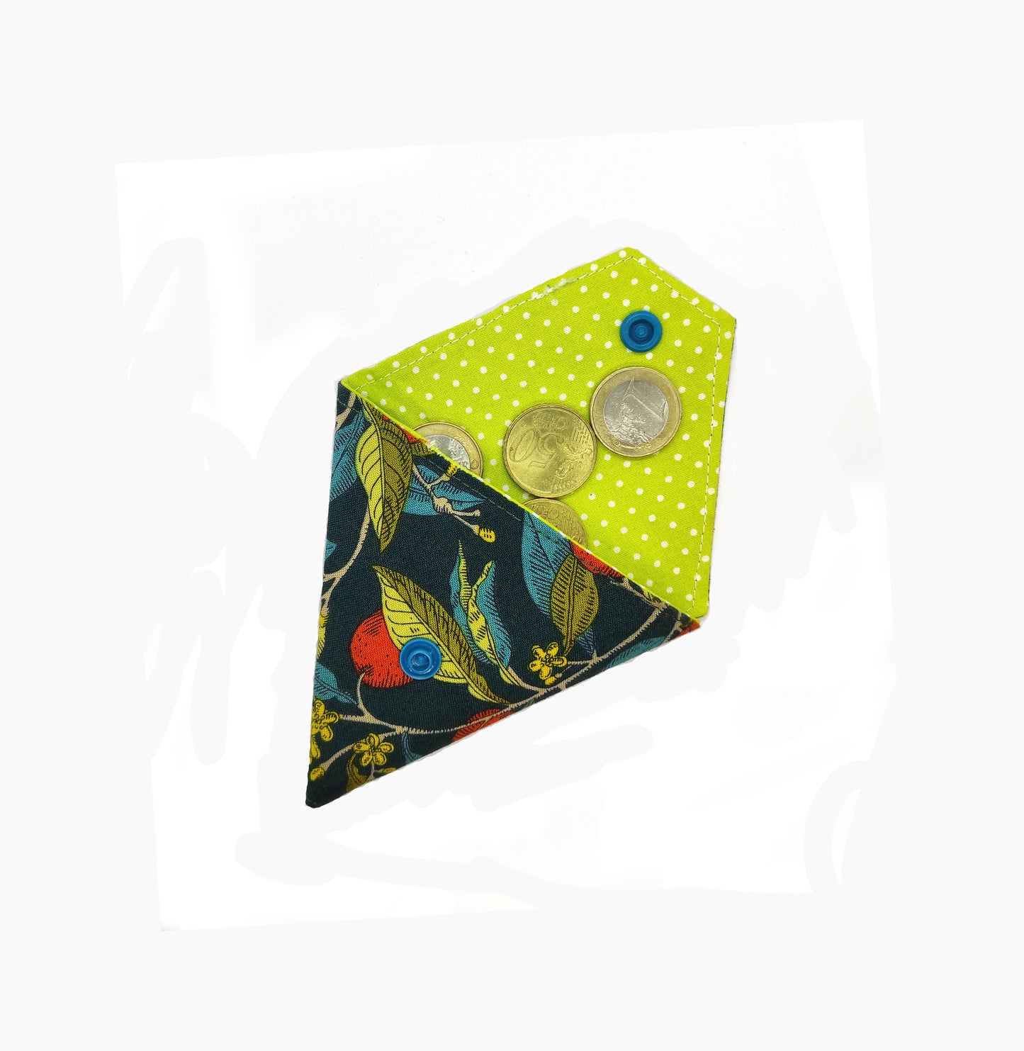 Monedero triangular naranjas